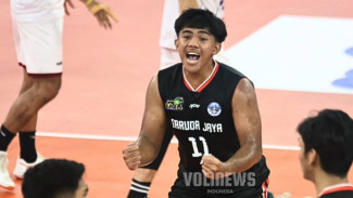 Servis Brutal dan Smes Tajam! Garuda Jaya Hancurkan Medan Falcons 3-1