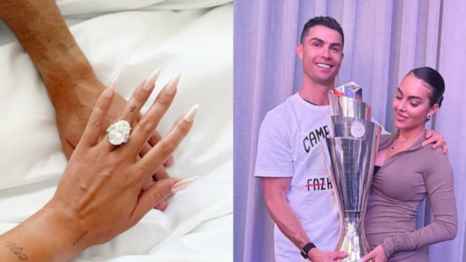 Georgina Pamer Cincin Lamaran dari Ronaldo
