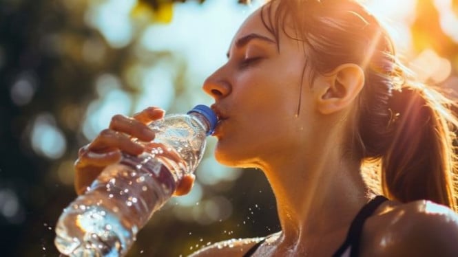 Ilustrasi Minum Air