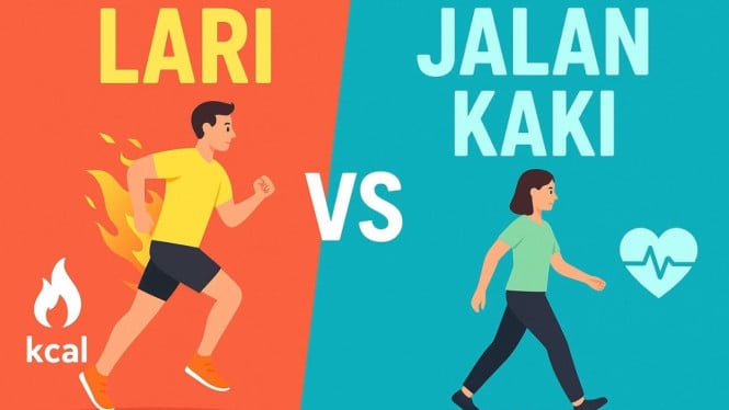 Lari vs Jalan Kaki