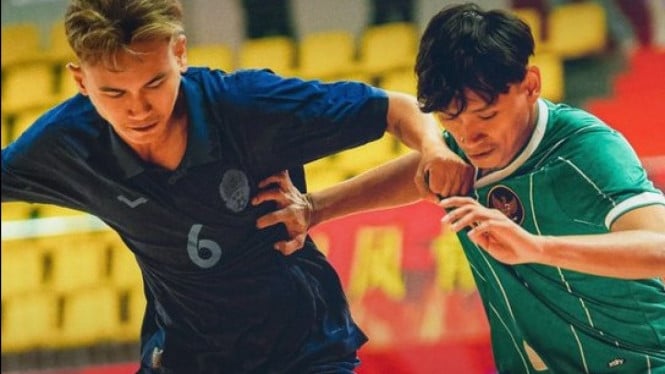 Timnas Futsal Indonesia vs kampoja