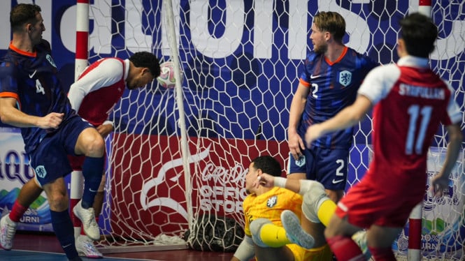 Timanas Futsal Indonesia vs Belanda