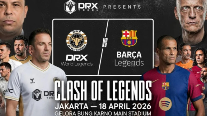 Clash of Legends 2026: Rivaldo & Del Piero Guncang GBK Malam Ini!