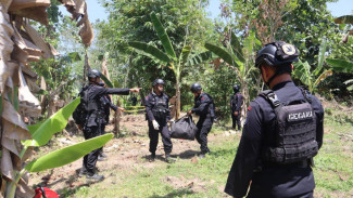 Granat Nanas Yang Ditemukan Warga di Gowa Diledakkan Tim Gegana Polda Sulsel