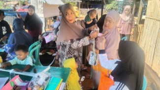 PKM Samata Gandeng Koramil 1409-01/Sombaopu Lakukan Pelayanan Kesehatan Masyarakat Berisiko Stunting