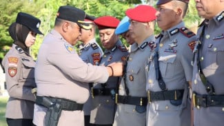Empat PJU Polres Jeneponto Sertijab, Kapolres Tekankan Integritas dan Kinerja