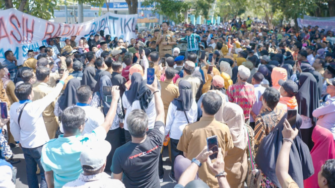 Puluhan Ribu warga Bantaeng hadir dalam Apel Gabungan