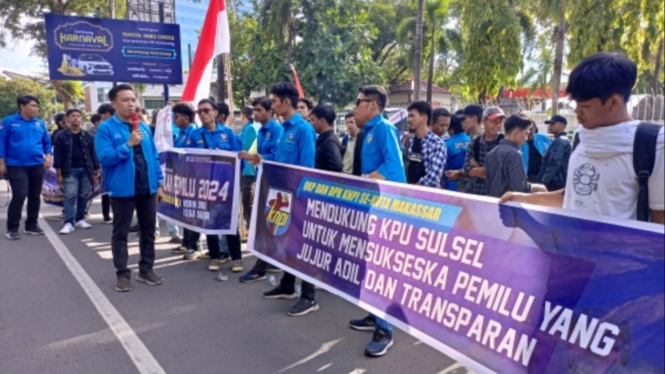 DPD KNPI Kota Makassar Deklarasikan Dukung Pemilu Damai 2024