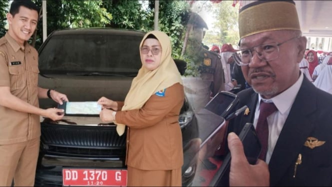 Serah terima Mobil randis dikuasai eks Bupati Jeneponto Diserahkan