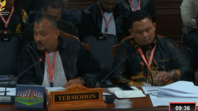 Tangkapan layar sidang PHPU Pilkada Jeneponto di MK