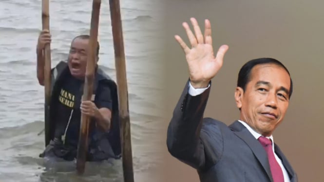 Said Didu (kiri) dan Joko Widodo (kanana)