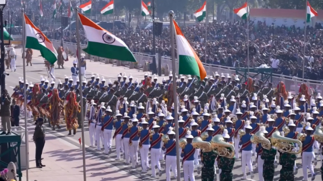 Aksi Parade AKMIL Magelang saat Republic Day of India 202