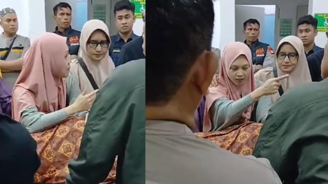 Tangkapan layar video istri anggota polri di RSUD Bulukumba