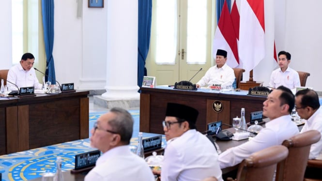 Presiden Prabowo Subianto memimpin sidang perdana DPN