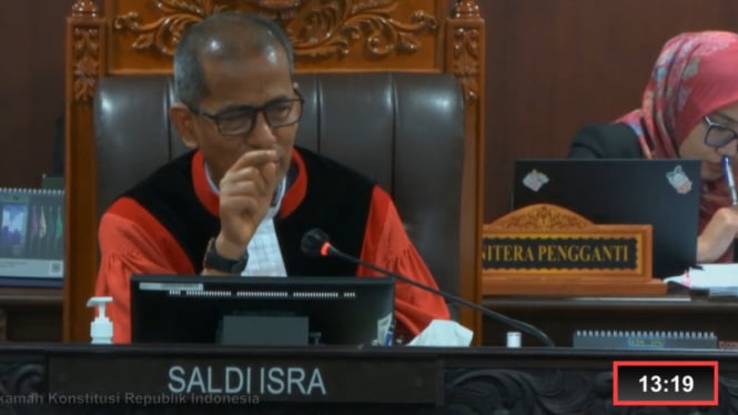 Hakim Panel II, Saldi Isra dalam sidang PHPU Jeneponto di MK