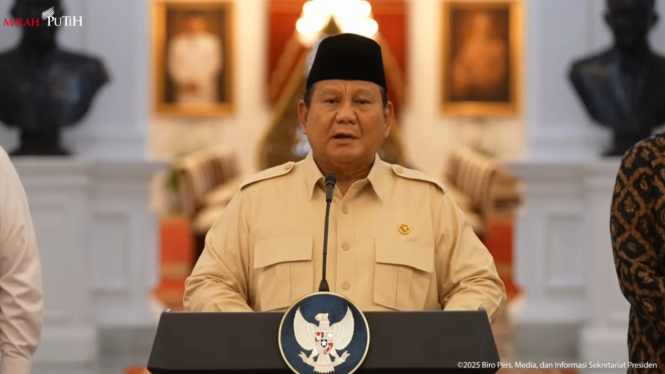 Presiden Republik Indonesia, Prabowo saat pidato DHE SDA