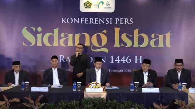 Konferensi Pers Penetapan 1 Ramadan 1446 H / 2025 M