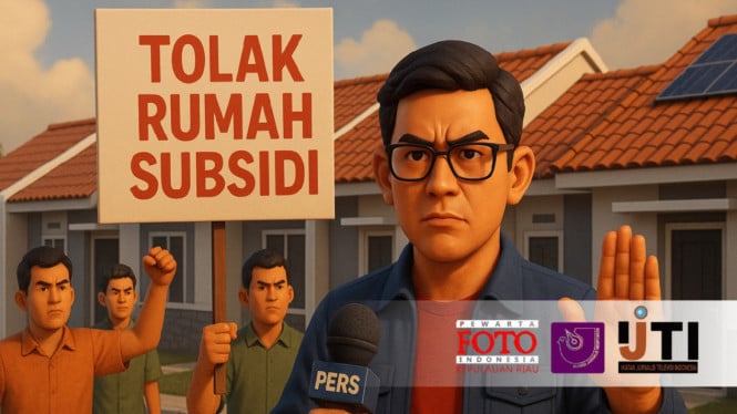 Ilustrasi Aliansi Jurnalis Tolak Rumah Subsidi