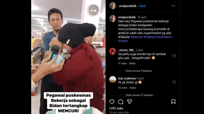Viral Video Diduga Bidan Tertangkap Mencuri
