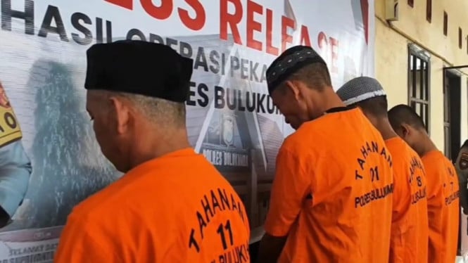 Para Terduga Pelaku Curnak Diamankan Polres Bulukumba