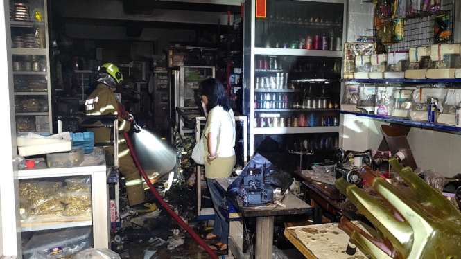 Proses pemadaman dari material yang terbakar