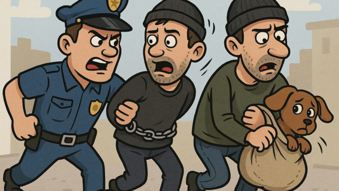 Ilustrasi : Dua Pria Asal Gowa Diamankan Polisi Lantaran Curi Anjing