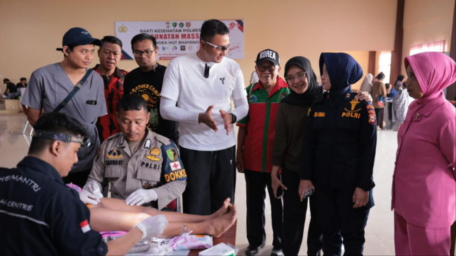 AKBP Muhammad Aldy Sulaiman Tinjau Giat Sunatan Massal