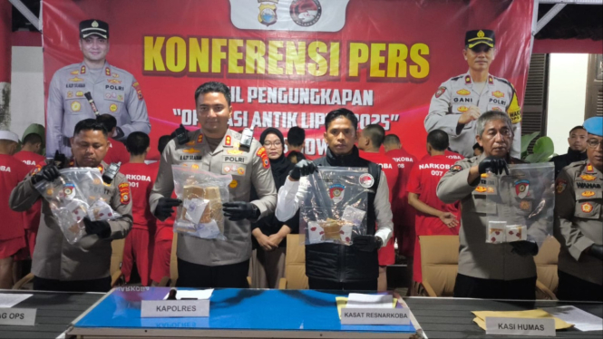 Polres Gowa Tangkap 48 Tersangka Narkoba dan Menyita 158 Gram Sabu