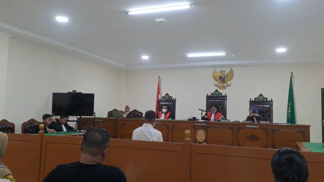 Suasana Persidangan Salah Satu Terdakwa Upal di PN Sungguminasa