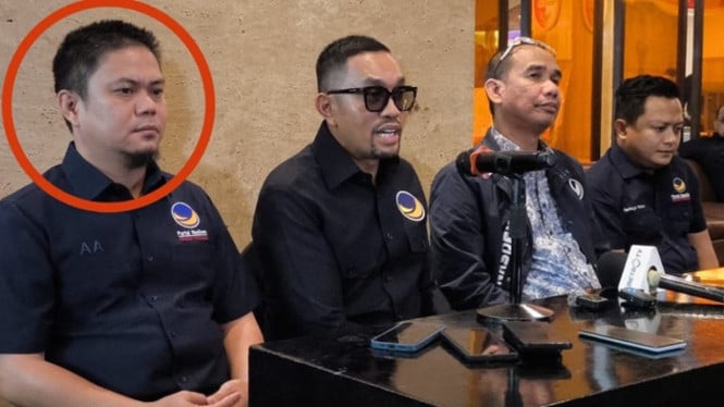 Bupati Kolaka Timur (Kiri) Didampingi Politisi NasDem di Makassar
