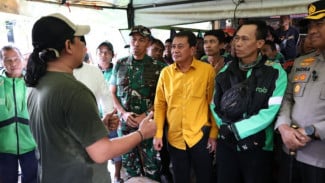 Kunjungi Markas Ojol, Bupati Tangerang hingga Kapolres Tegaskan Pentingnya Kedamaian