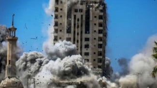 Israel Hancurkan Menara Al-Kawthar di Gaza City, Ribuan Warga Kehilangan Tempat Tinggal