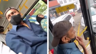 Video Lelaki Diduga Pelaku Pelecehan Seksual di Bus Transjakarta