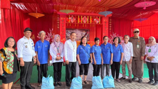 Jelang Imlek, Pemkab Tangerang Gelar Gerakan Pangan Murah di Wihara Arya Dipa Kosambi