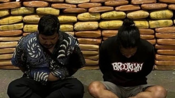 Dua Tersangka Penyelundupan 143 Kg Ganja
