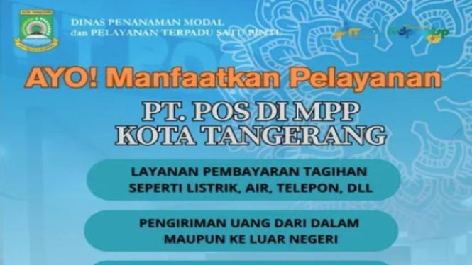 Pelayanan Terintegrasi di MPP Kota Tangerang: Gerai PT Pos Hadirkan Kemudahan