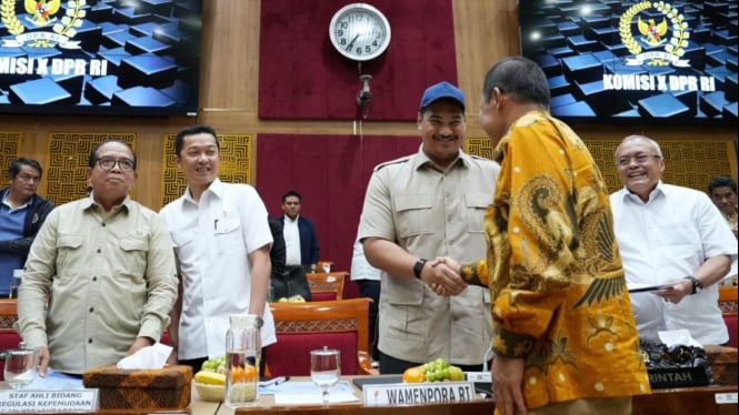 Rapat kerja Kemenpora dengan Komisi X DPR RI