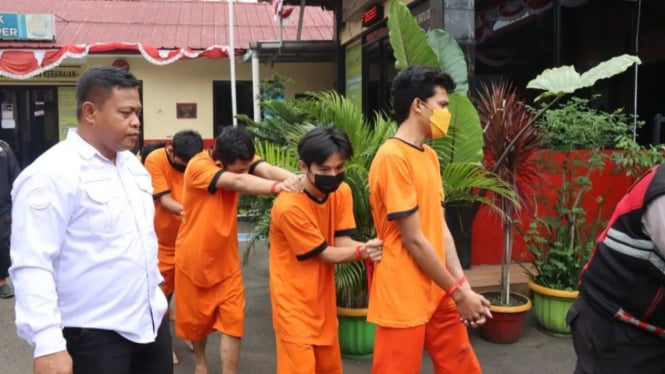 Penangkapan Empat Residivis Curanmor di Batuceper Tangerang