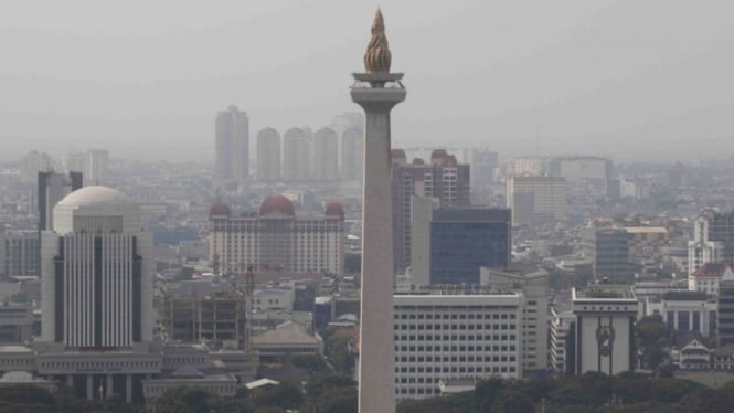 Ilustrasi Polusi Jakarta.