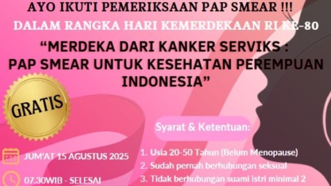 Pemeriksaan Pap Smear Gratis Puskesmas Cipondoh Kota Tangerang