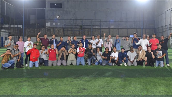 Laga Mini Soccer Forum Jurnalis dan PT Surveyor Indonesia