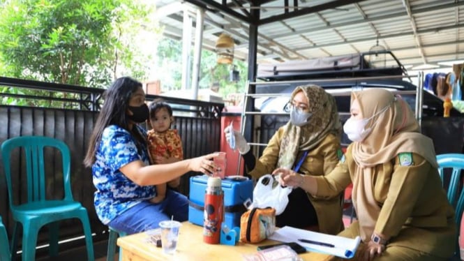 Pemkot Tangerang memberikan vitamin A gratis untuk balita