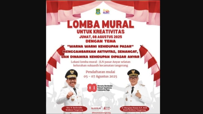 Poster Lomba Mural Kemerdekaan Tangerang 2025