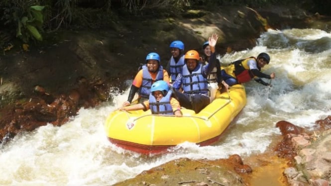Ilustrasi rafting (ANTARA)