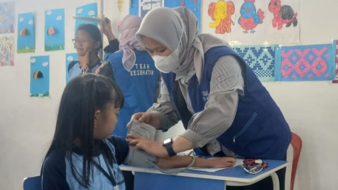 Cek Kesehatan Gratis (CKG) di Sekolah Keagamaan Buddha