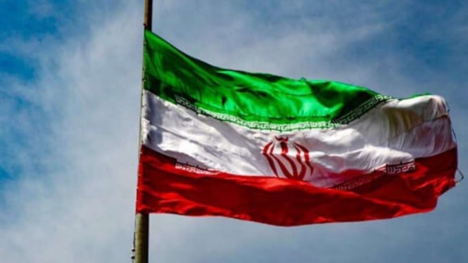 Ilustrasi Bendera Iran.