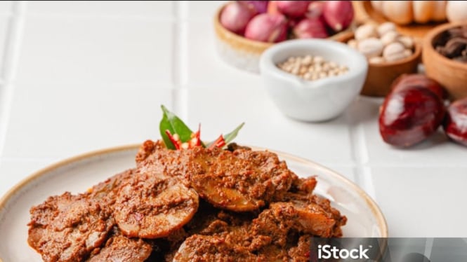 Ilustrasi rendang jengkol