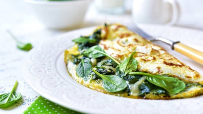 Omelet Bayam