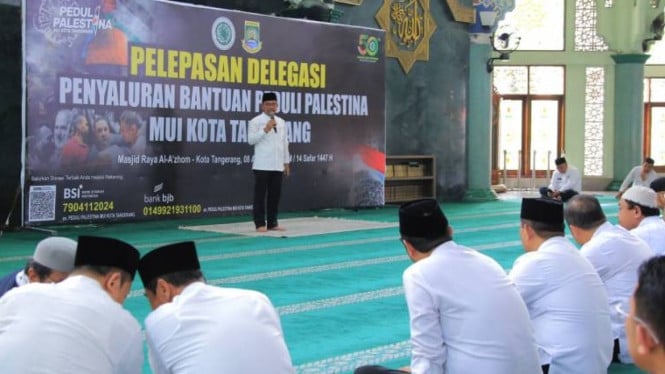 Penyaluran dana kemanusiaan untuk Palestina oleh Pemkot Tangerang
