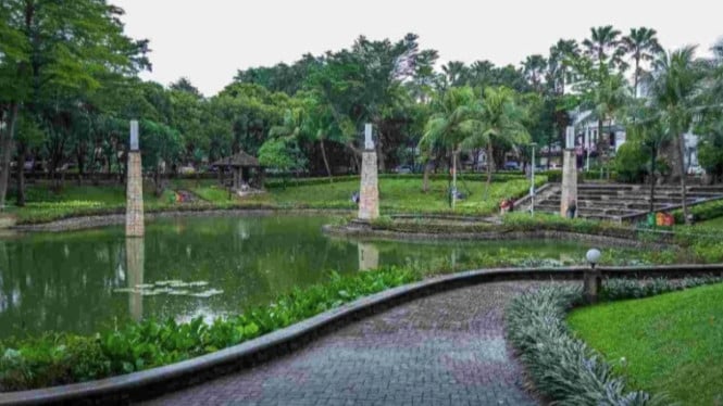 Taman yang akan dijadikan sebagai Taman Bendera Pusaka